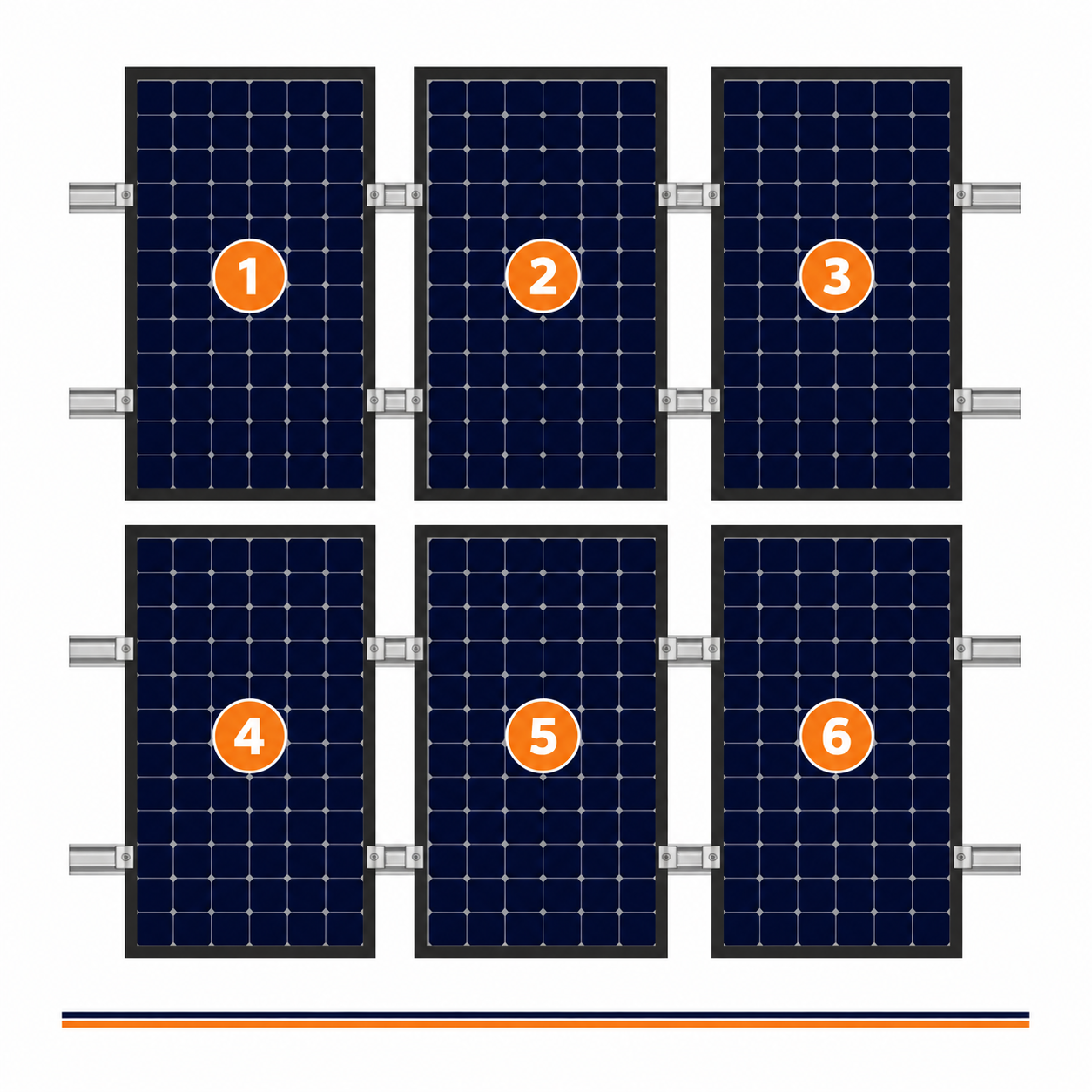 ClickFit EVO | Montageset | 6 panelen | Portrait | Pannendak | Grijs