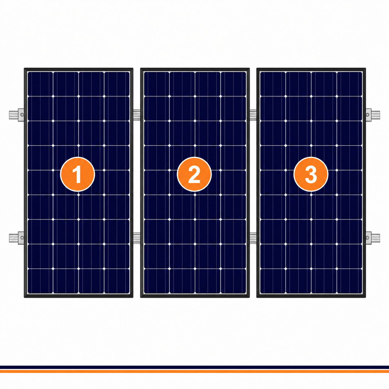 ClickFit EVO | Montageset | 3 panelen | Portrait | Pannendak | Zwart