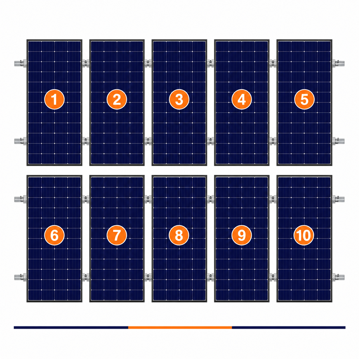 ClickFit EVO | Montageset | 10 panelen | Portrait | Pannendak | Zwart