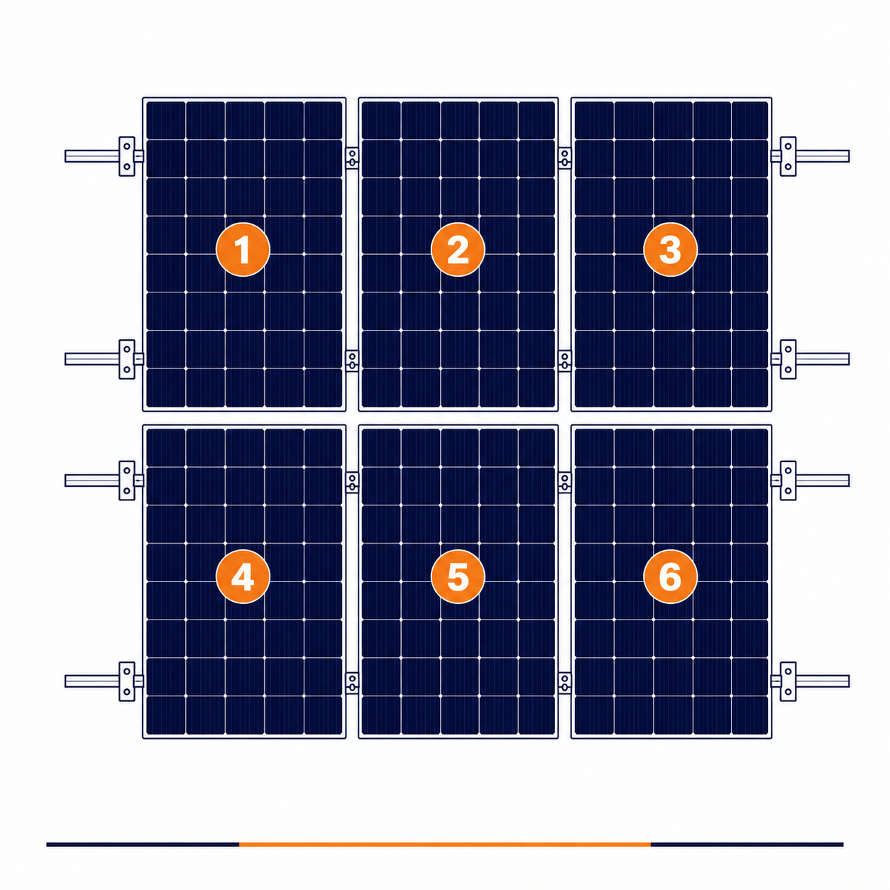 ClickFit EVO | Montageset | 6 panelen | Landscape | Pannendak | Grijs