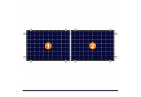 ClickFit EVO | Montageset | 2 panelen | Landscape | Pannendak | Zwart