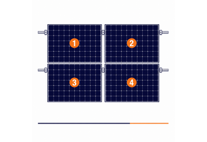 ClickFit EVO | Montageset | 4 panelen | Landscape | Pannendak | Zwart