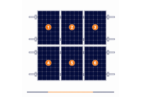 ClickFit EVO | Montageset | 6 panelen | Landscape | Pannendak | Zwart