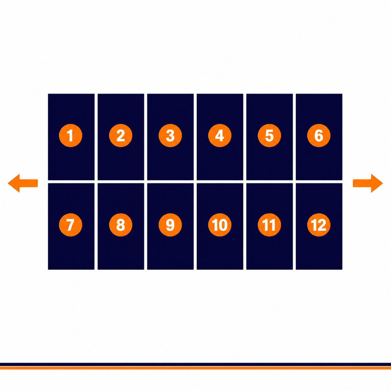 Blubase Connect | Montageset | 12 panelen | Landscape | Plat dak | Oost-West
