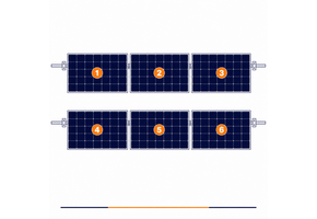 ClickFit EVO | Montageset | 6 panelen | Landscape | Pannendak | Grijs