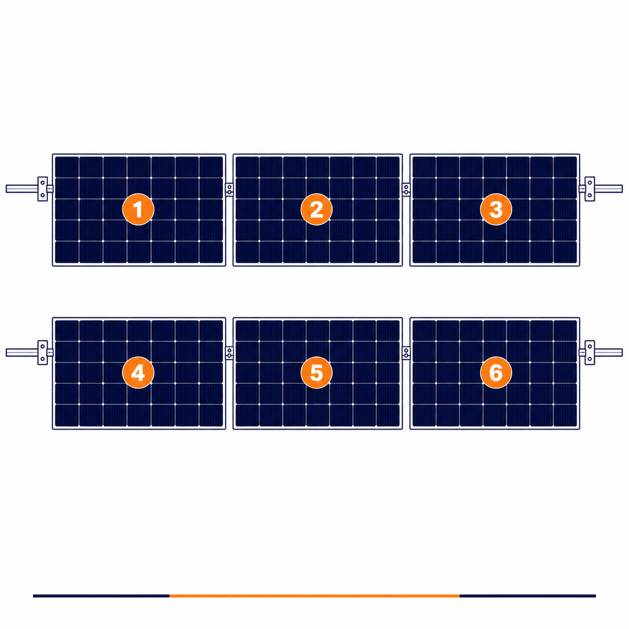 ClickFit EVO | Montageset | 6 panelen | Landscape | Pannendak | Grijs
