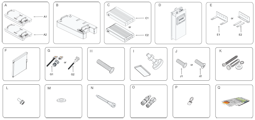 Sungrow SBR Batterij Accessoires (V114)