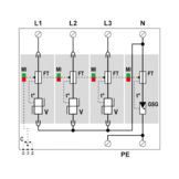 Citel DAC50S-31-275 AC-overspanningsbeveiliging - Type 2 - 3-Fase+N