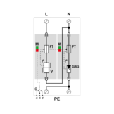 Citel DAC1-13S-11-275 AC-overspanningsbeveiliging - Type 1+2 - 1-Fase