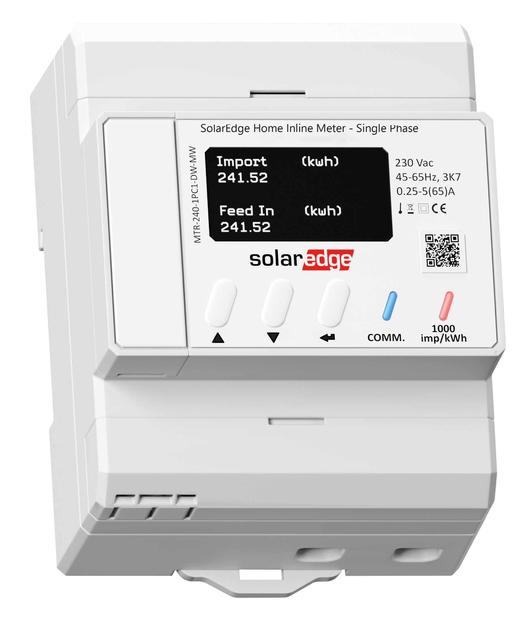 SolarEdge Inline Energy Meter with Energy Net, 1PH 230V, 65A