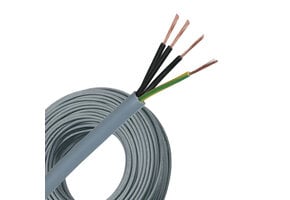 Stuurstroom kabel grijs 4 x 1,5 mm2 100meter