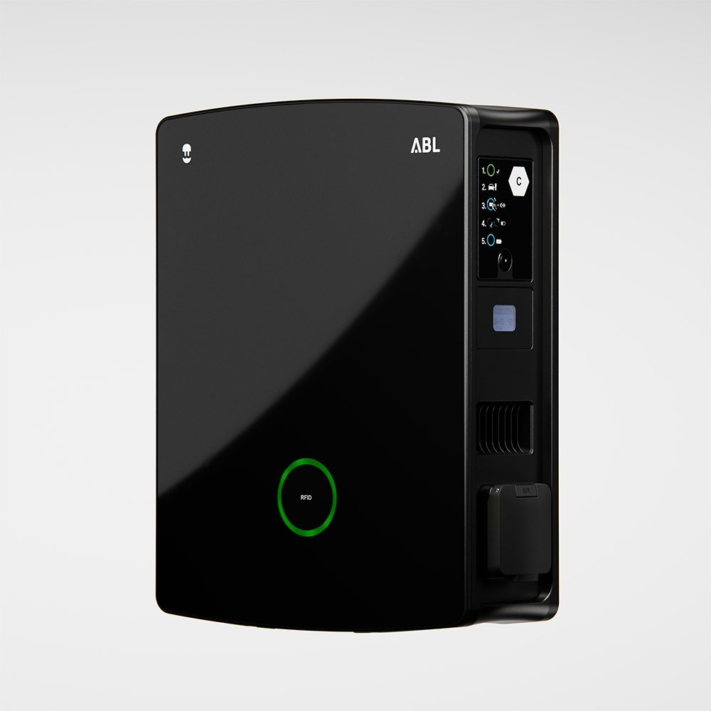 Wallbox ABL eM4 (22 kW / Dubbel / RCBO / Sluiter / Controller / Standaard / Zwart)
