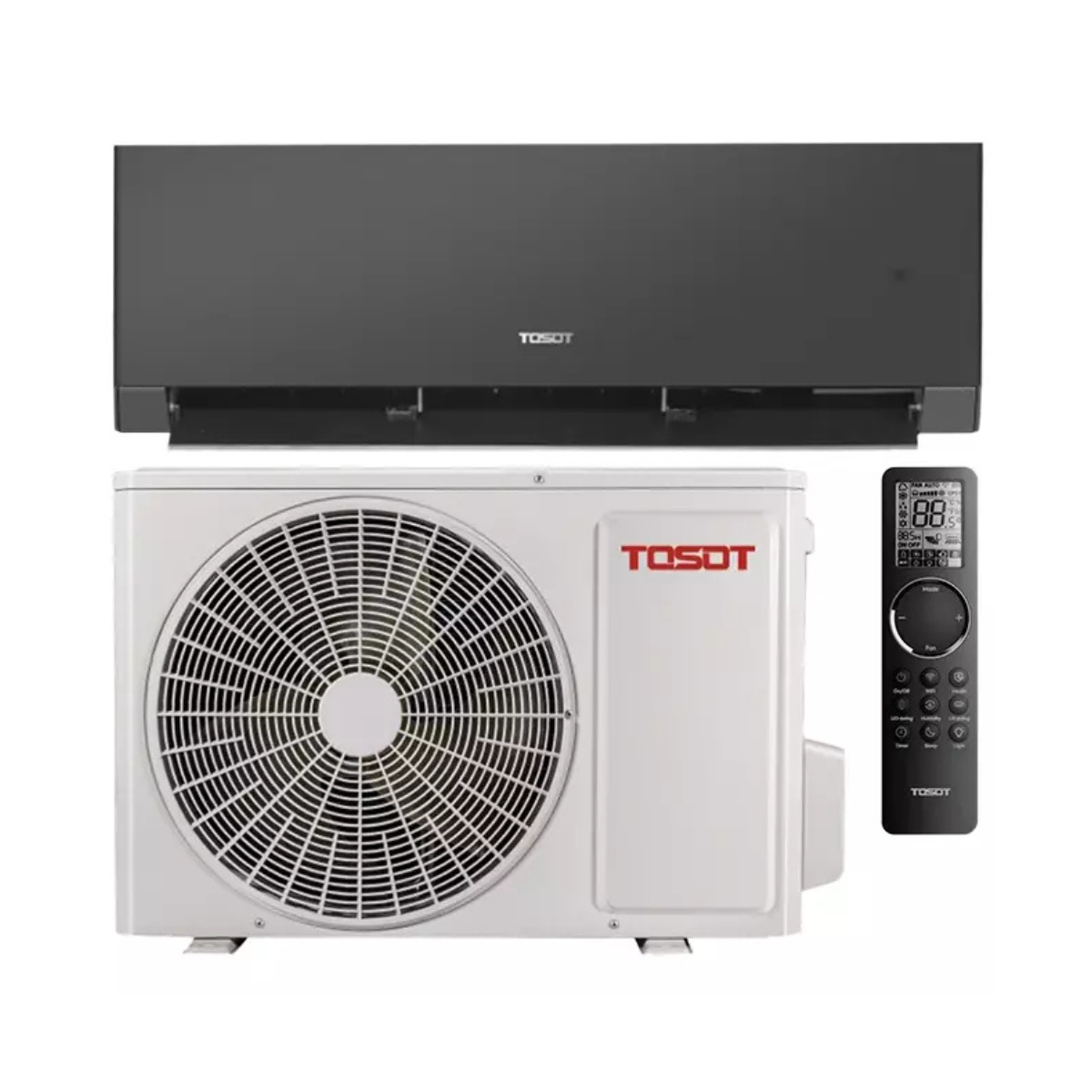 Tosot CLIVIA by GREE Inverter airco Zwart R32 5,3 kW - Set