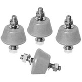 Vibratiedempers voor buitenunits set van 4 stuks