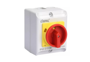 Kripal Werkschakelaar 20A 4 polig 230-440V, IP65 + 2 x kabelwartel
