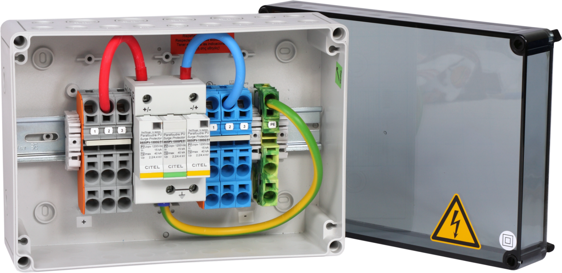 Citel PV-Connection Box with Type 2 SPD (GAK1.K6x16.K2x16.51-1)