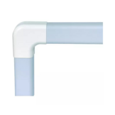 ClimaPlus CP7055-FLA Haakse platte bocht Wit