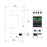 Citel DAC15CS-31-275 AC-overspanningsbeveiliging - Type 2+3 - 3-Fase+N