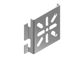 Verz platte montagebeugel