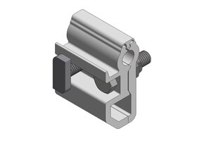 ValkPitched Aluminium felsnaad klem | profiel verticaal