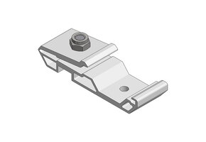 ValkPitched Aluminium paneelklem 30 mm | inlegsysteem