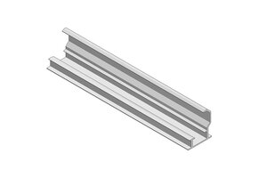 ValkPitched Aluminium inlegprofiel onder | 35 mm