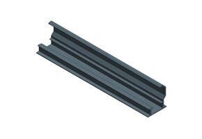 ValkPitched Aluminium inleg profiel onder H35 L=6650 zwart