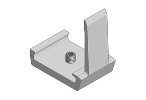 ValkPitched Aluminium eindstop | inlegsysteem