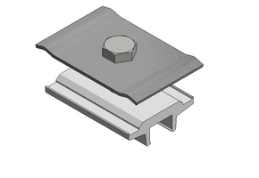 ValkCableCare Alu montageklem draadgoten aan profiel en Side ++ profiel