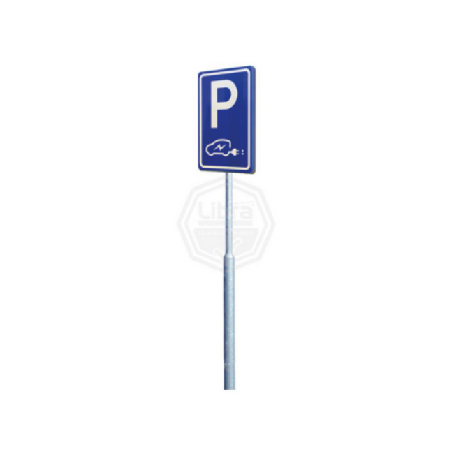 Alfen EV verkeersbord met paal voor laadplek