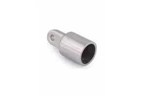 Rohrendkappe mit Öse – Edelstahl – 19 mm