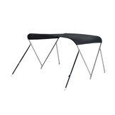 NALUX Edelstahl-Bimini-Top mit 2 Bügeln – Höhe 110 cm – Breite 110–130 cm
