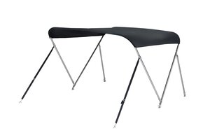 NALUX Edelstahl-Bimini-Top mit 2 Bügeln – Höhe 110 cm – Breite 110–130 cm