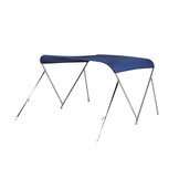 NALUX Edelstahl-Bimini-Top mit 2 Bügeln – Höhe 110 cm – Breite 110–130 cm