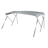 NALUX Edelstahl-Bimini-Top mit 3 Bügeln – Höhe 117 cm – Breite 284–300 cm