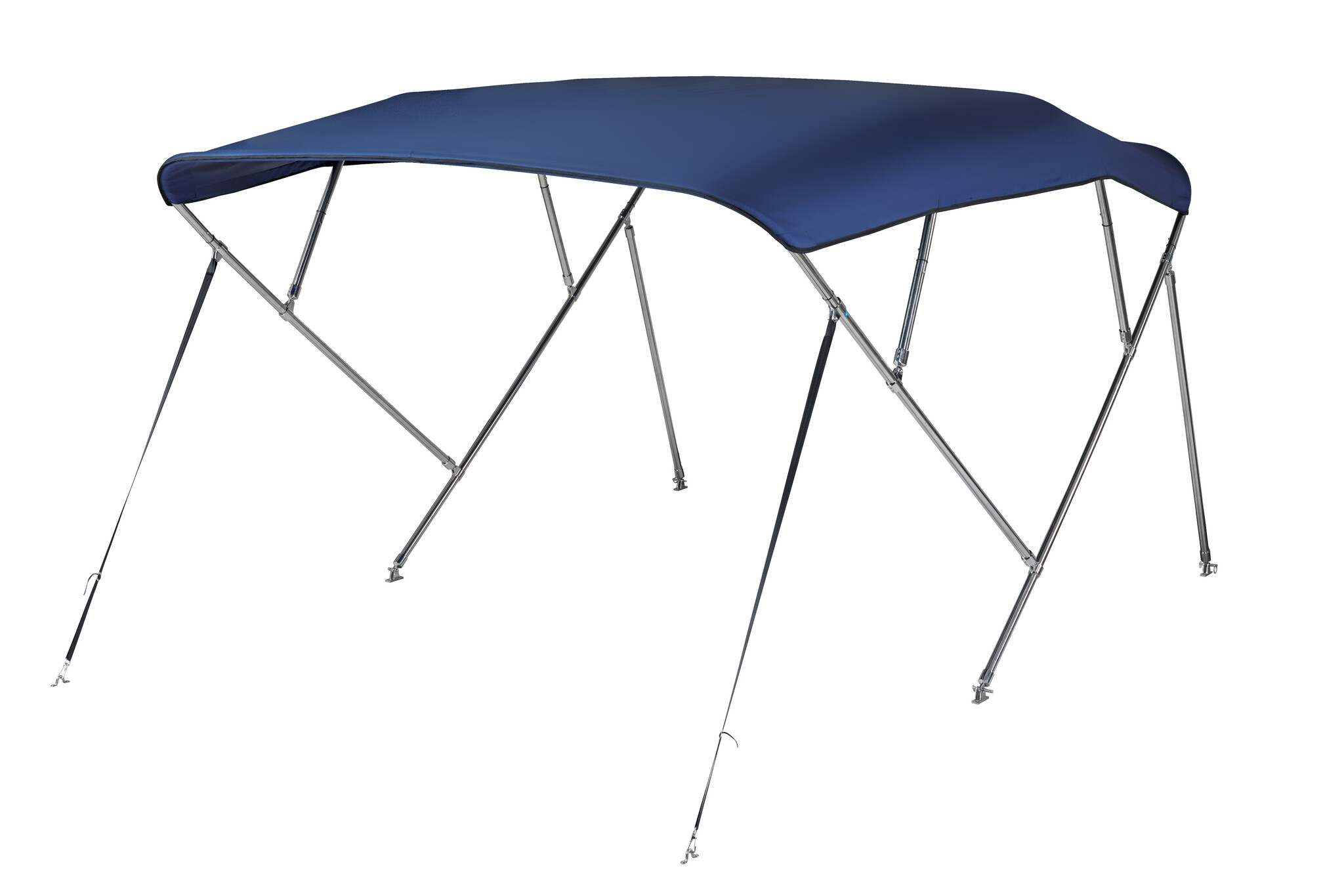 NALUX Edelstahl-Bimini-Top mit 4 Bügeln – Höhe 137 cm – Breite 264–283 cm