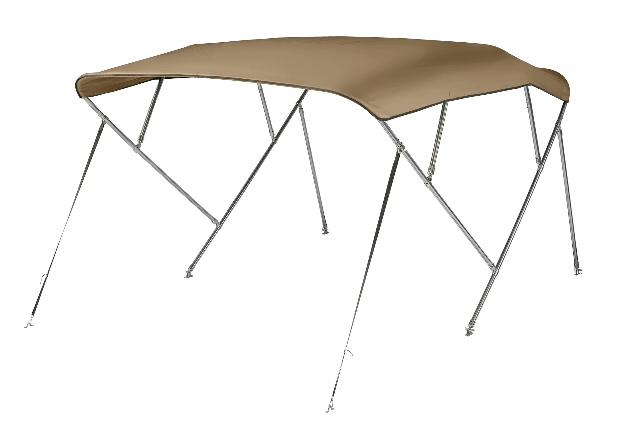 NALUX Edelstahl-Bimini-Top mit 4 Bügeln – Höhe 137 cm – Breite 264–283 cm