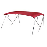 NALUX Edelstahl-Bimini-Top mit 4 Bügeln – Höhe 117 cm – Breite 284–300 cm