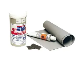 Reparaturset für Gummiboote, graues PVC