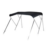 NALUX Edelstahl-Bimini-Top mit 3 Bügeln – Höhe 117 cm – Breite 155–169 cm
