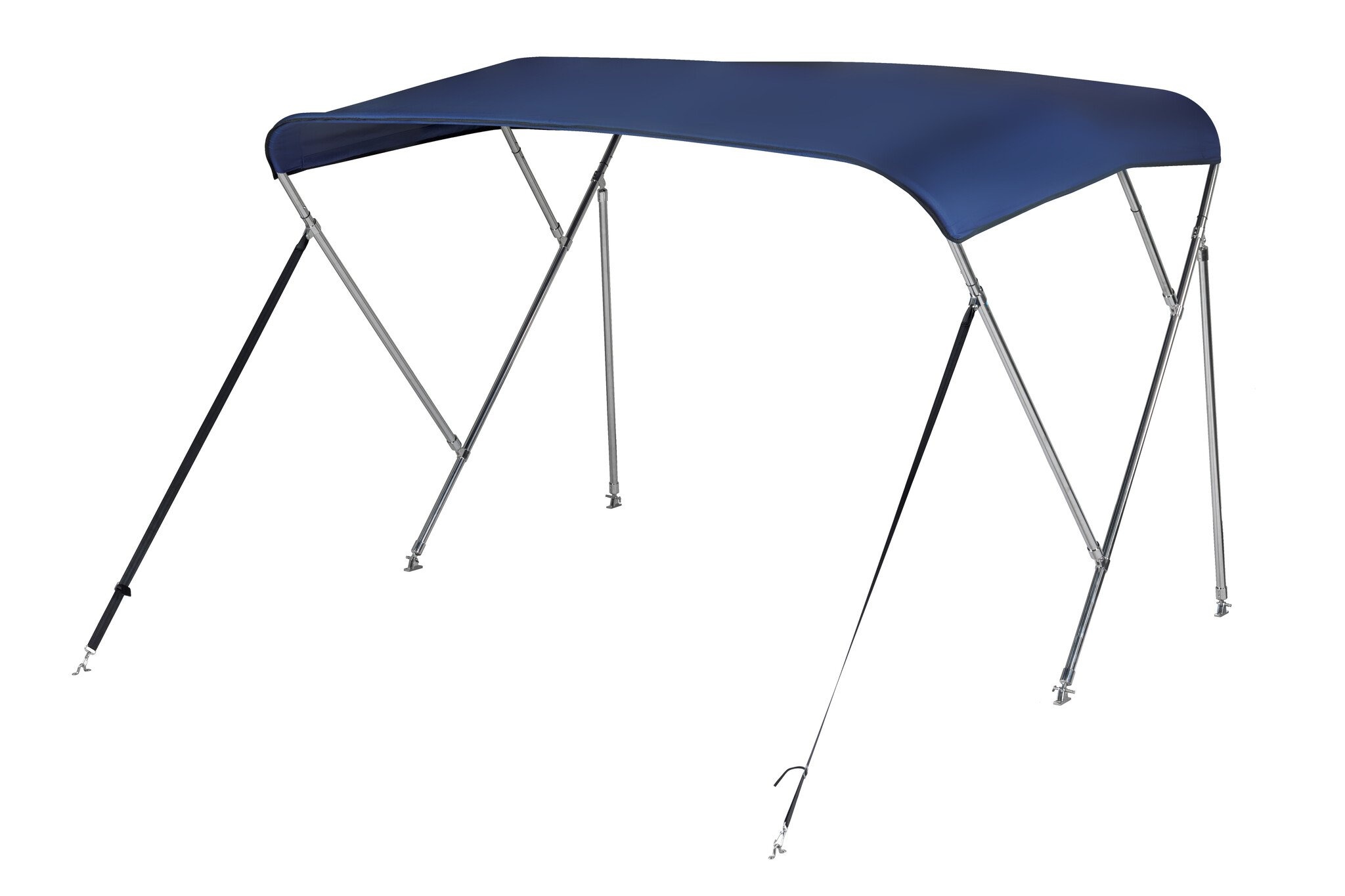 NALUX Edelstahl-Bimini-Top mit 3 Bügeln – Höhe 117 cm – Breite 317–330 cm