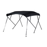 NALUX Bimini-Top mit 4 Bügeln, schwarzem Gestell – Höhe 117 cm – Breite 200–213 cm