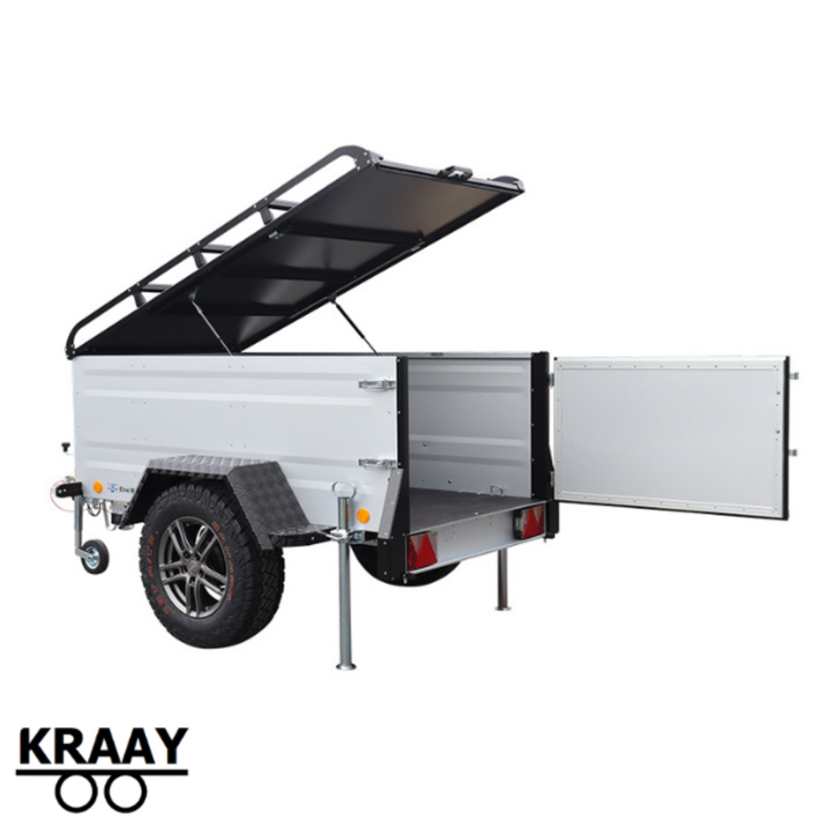 Bockmann Böckmann KT-EB2 Off-Road Look Zilver Edition | 202x107x67 Cm | 1.000 Kg | Geremd