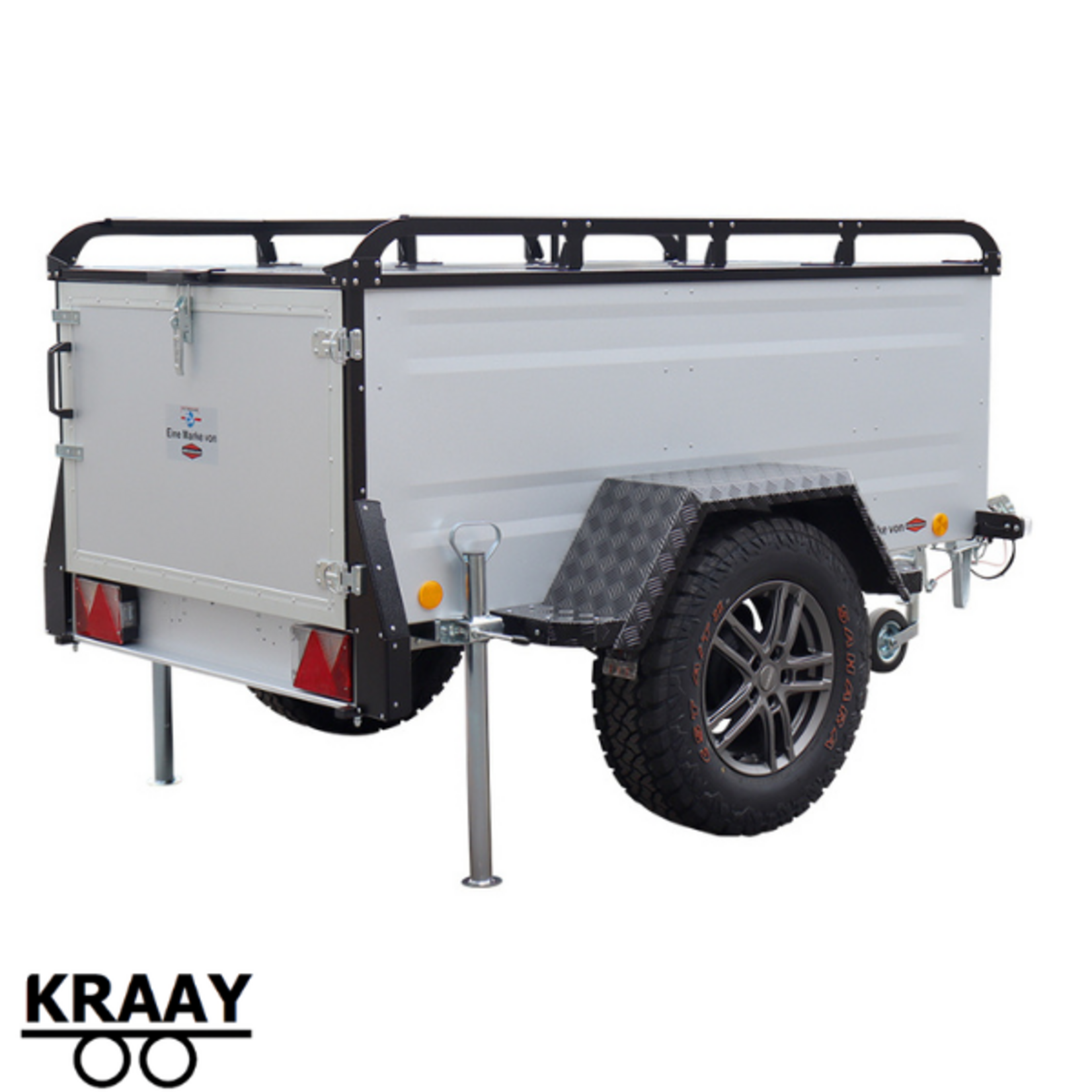 Bockmann Böckmann KT-EB2 Off-Road Look Zilver Edition | 202x107x67 Cm | 1.000 Kg | Geremd