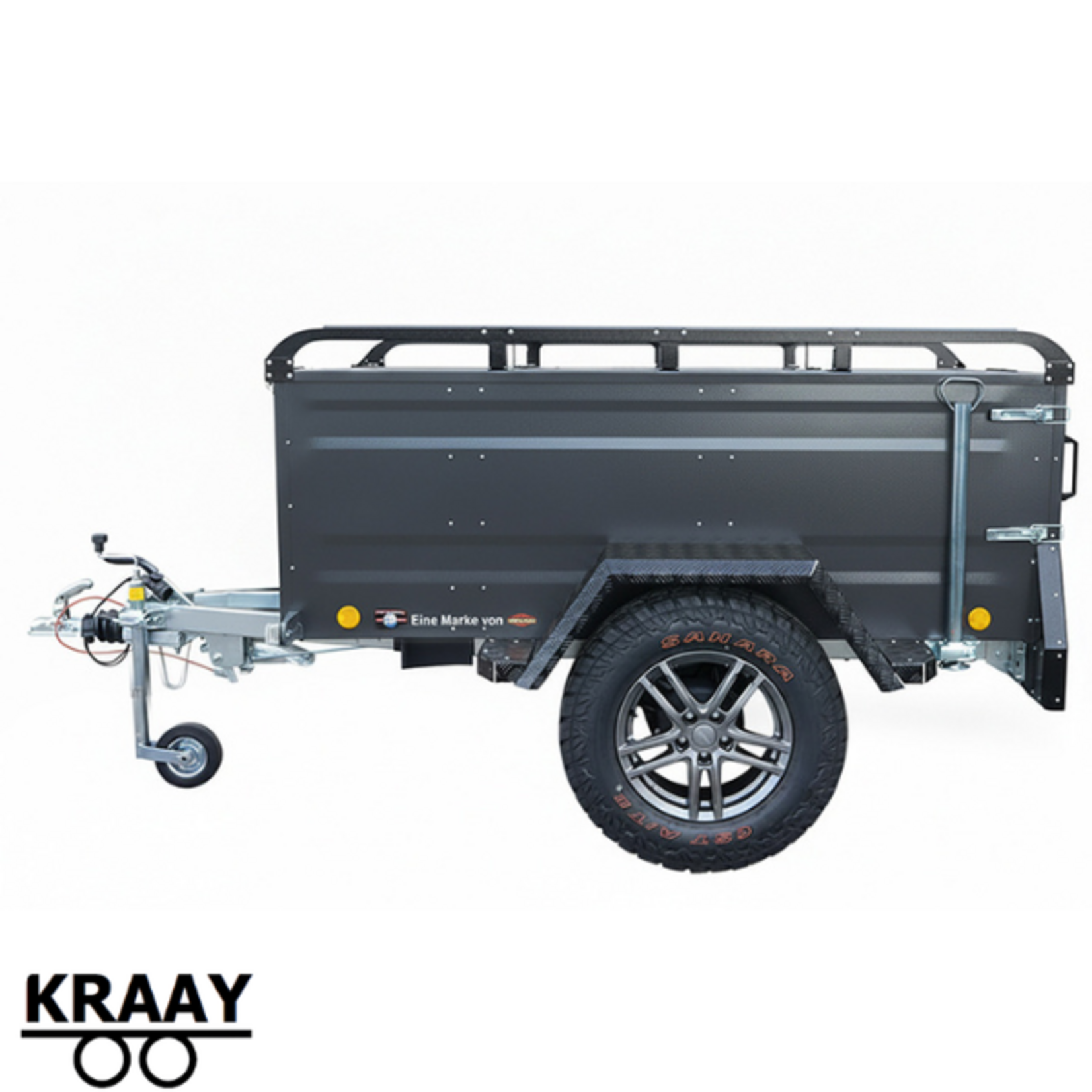 Bockmann Böckmann KT-EB2 Off-Road Look Antraciet | 202x107x67 Cm | 1.000 Kg | Geremd