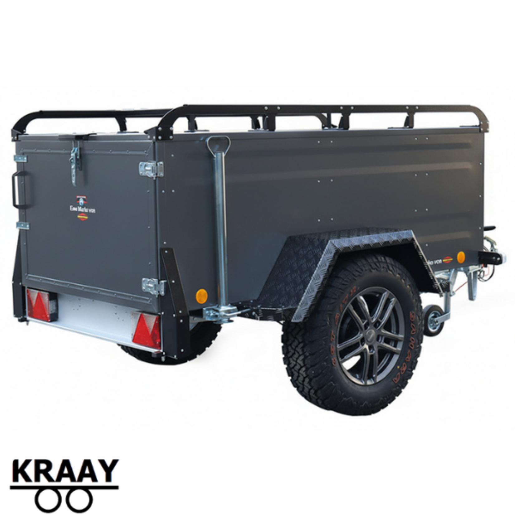 Bockmann Böckmann KT-EB2 Off-Road Look Antraciet | 202x107x67 Cm | 1.000 Kg | Geremd