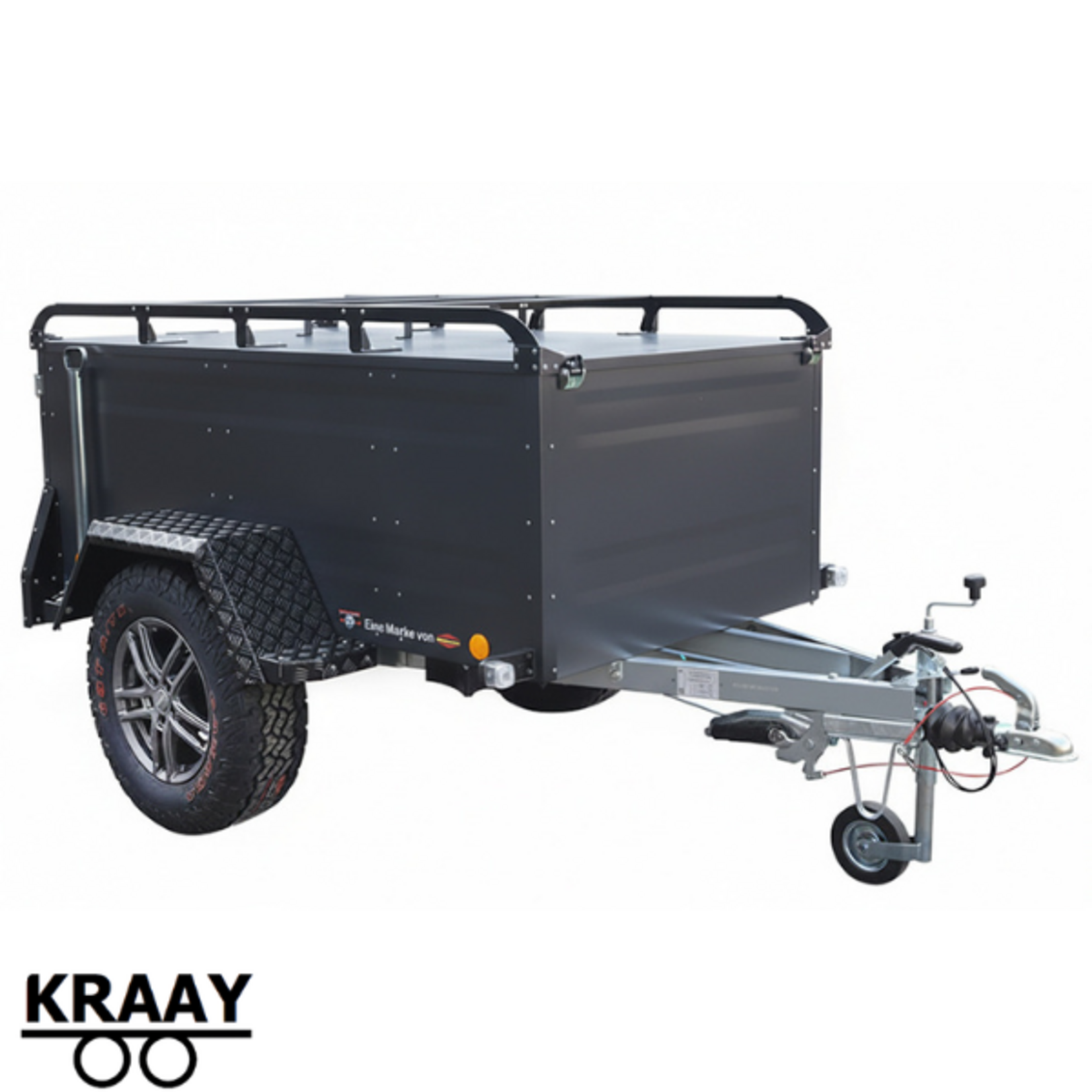 Bockmann Böckmann KT-EB2 Off-Road Look Antraciet | 202x107x67 Cm | 1.000 Kg | Geremd