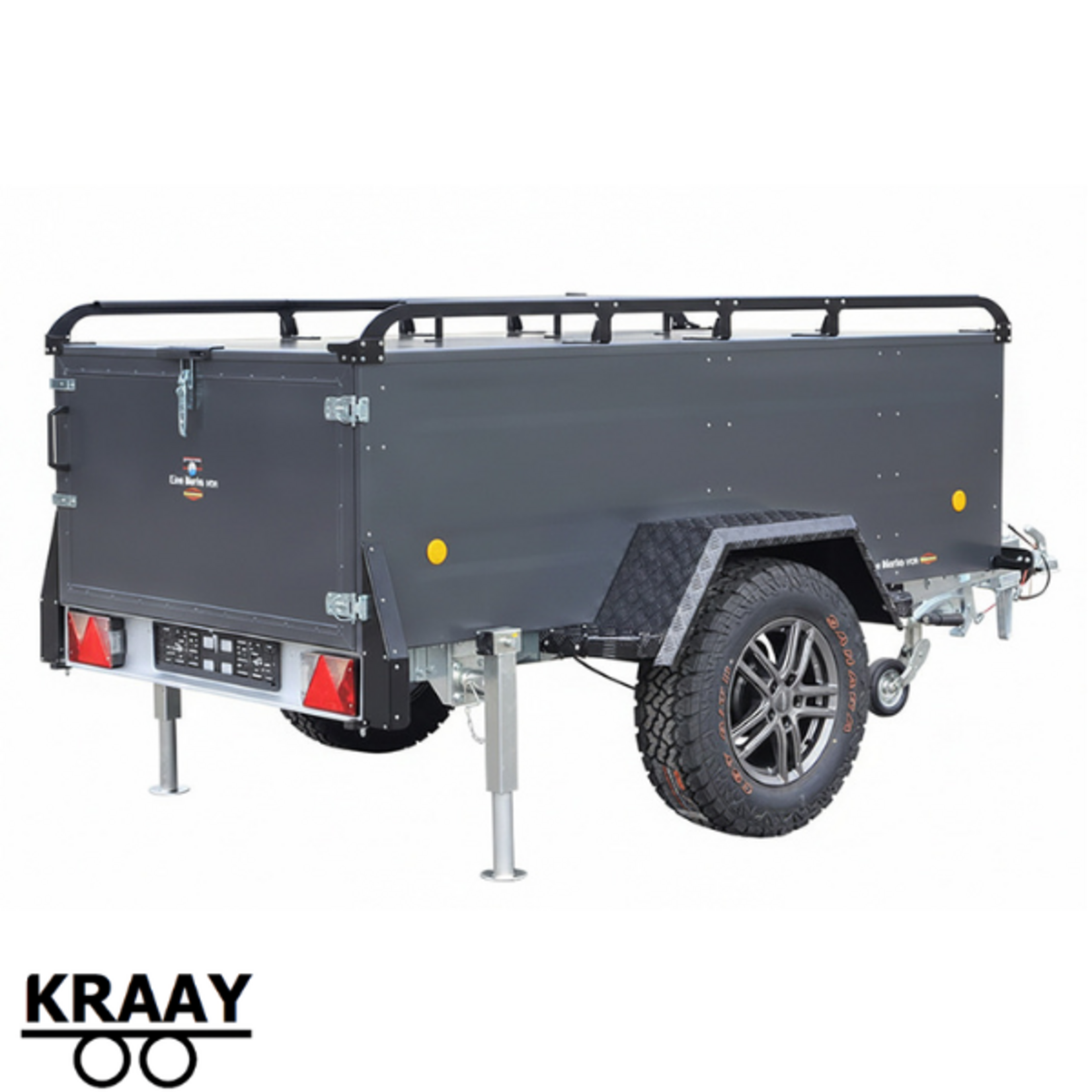 Bockmann Bockmann KT-EB3 Off-Road Look Antraciet Edition | 243 x 123 x 66 Cm | 1.300 Kg | Geremd