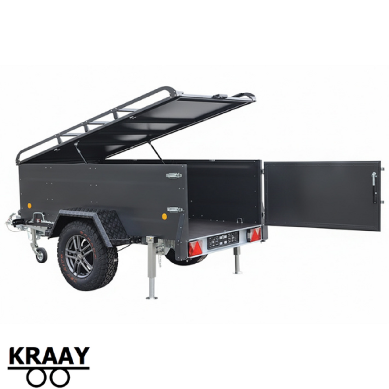 Bockmann Bockmann KT-EB3 Off-Road Look Antraciet Edition | 243 x 123 x 66 Cm | 1.300 Kg | Geremd
