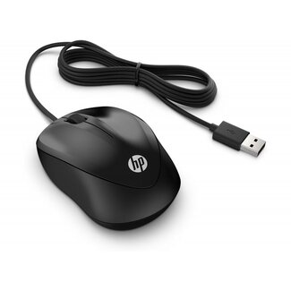 Hewlett Packard HP 1000 | Bekabelde Muis | Links- en Rechtshandig | 1000 DPI | Zwart